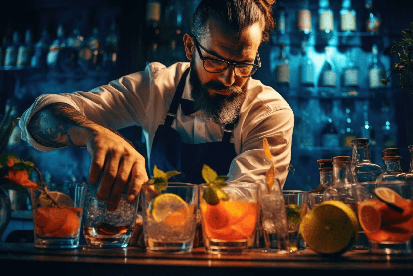 Barman y Meseros