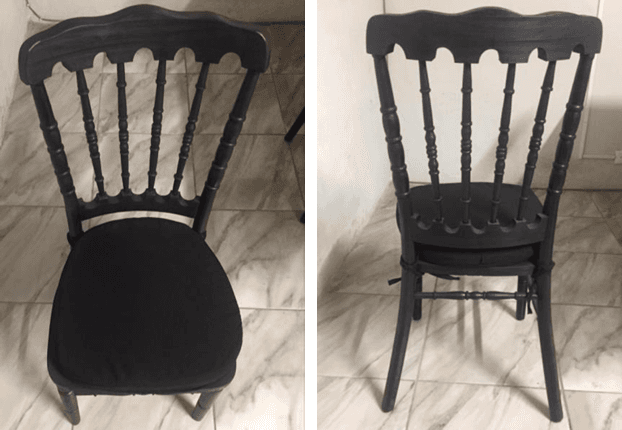 Silla Napoleón Negra renta en Monterrey